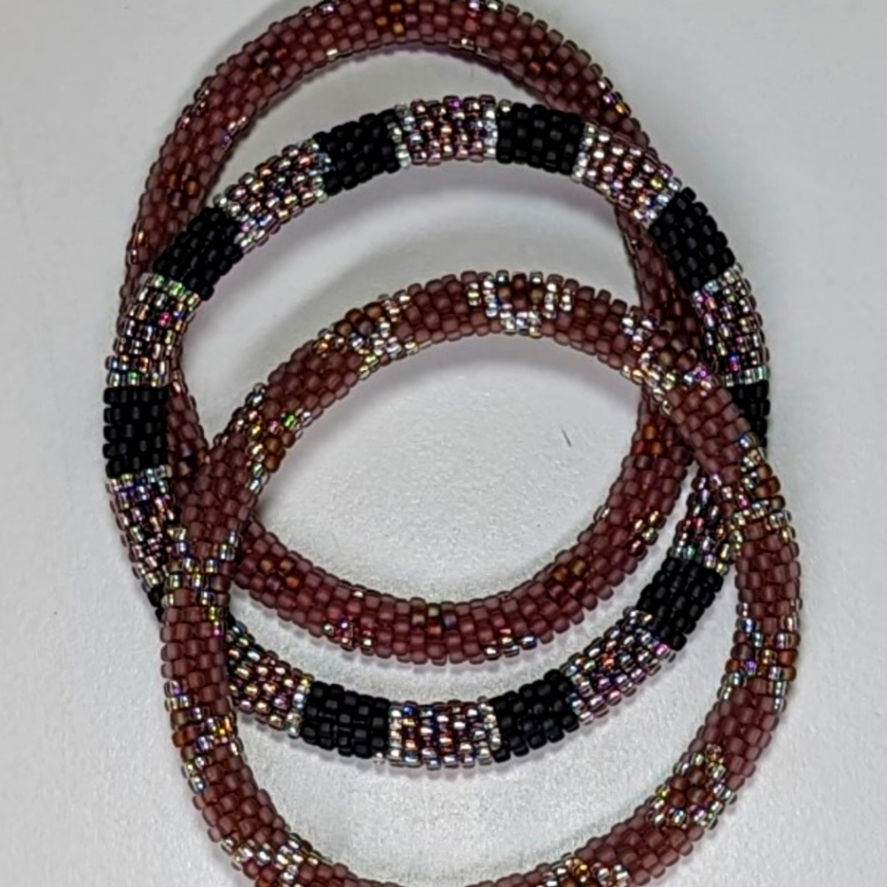 Roll-On Glass Bead Bracelets